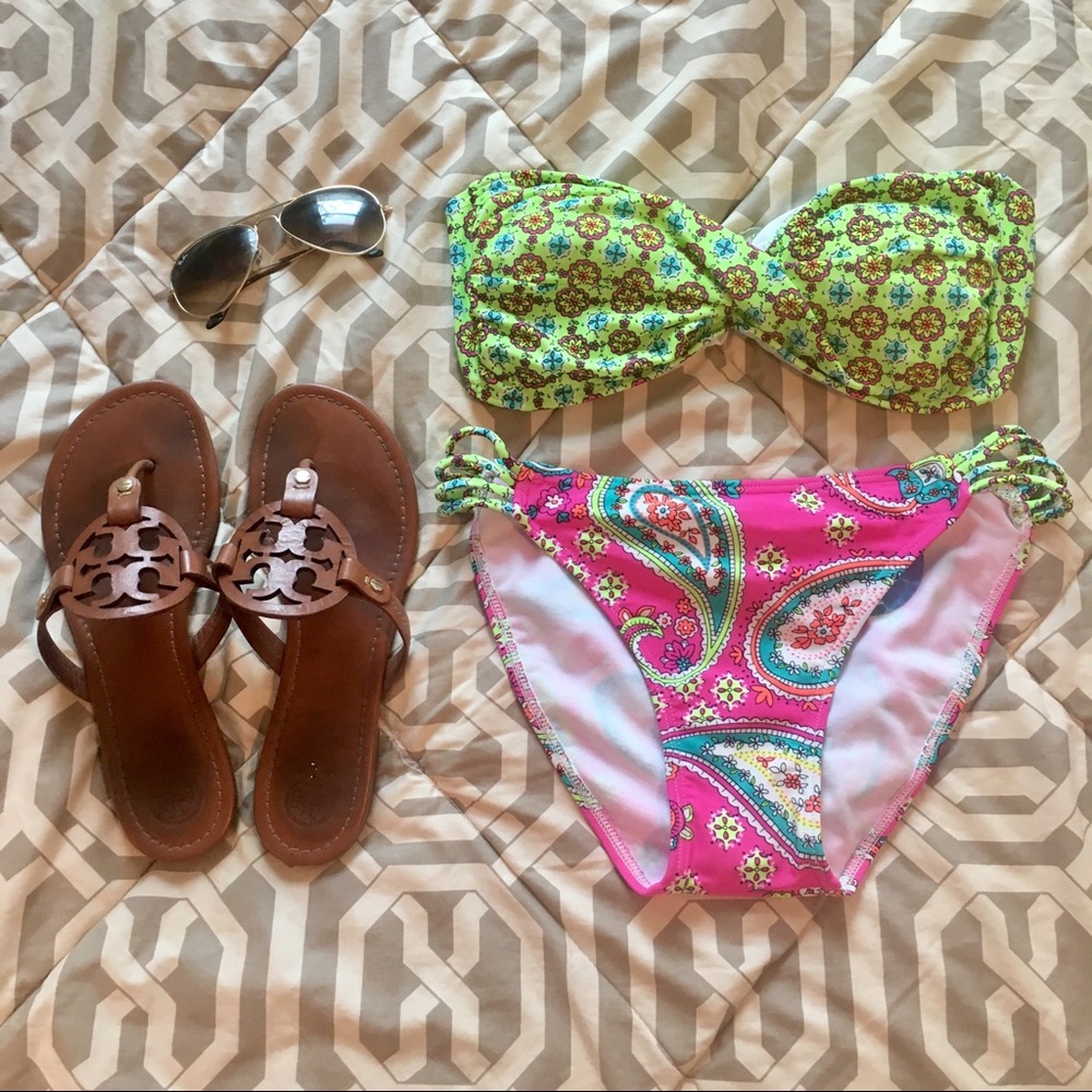⭐️SALE NWT Bright Patterned Swim Suit Set